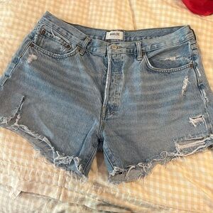 Agolde Parker Long Shorts distressed